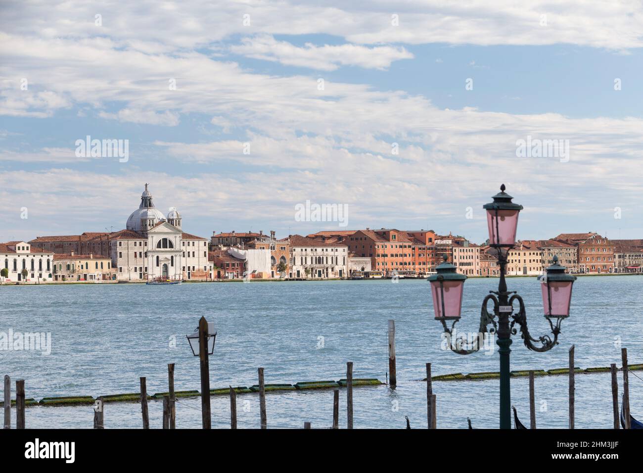 View of the island of Giudecca and the Giudecca canal, Venice, Italy Stock Photo