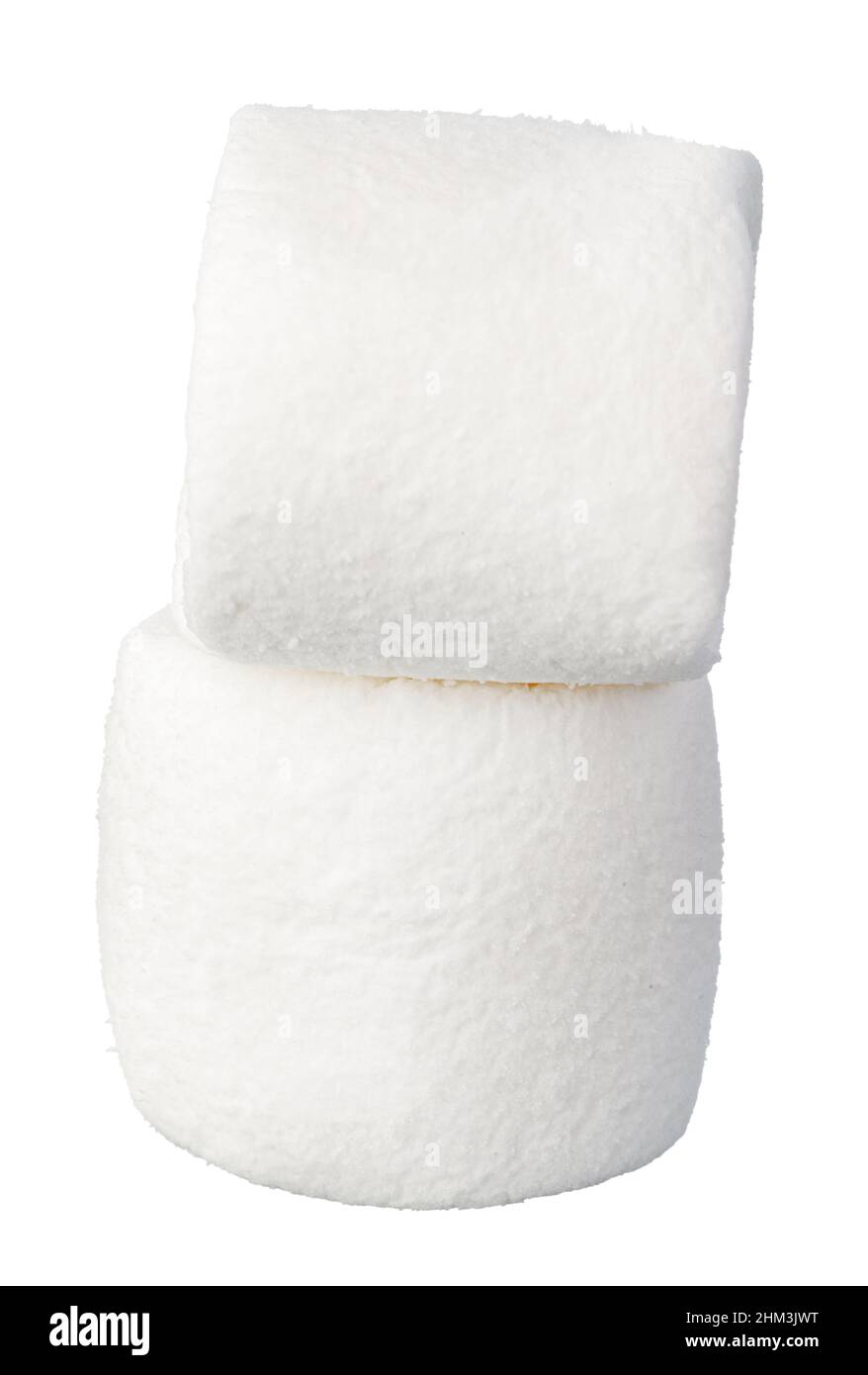 Heap of delicious marshmallows isolated on white background Stock Photo ...