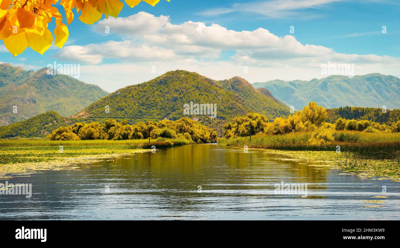 National park near Skadar lake in Montenegro Stock Photo
