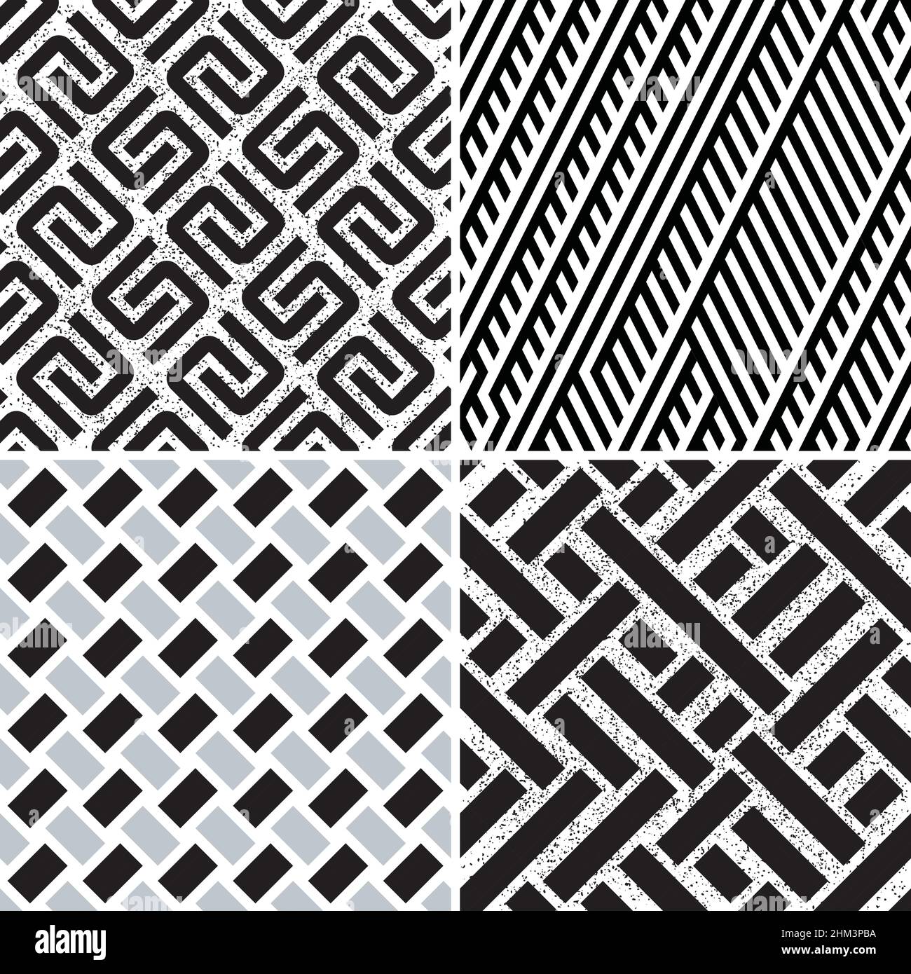 4 different vector patterns in the same package(eps). One pattern is paid and 3 are free (white dividing lines) Stock Vector