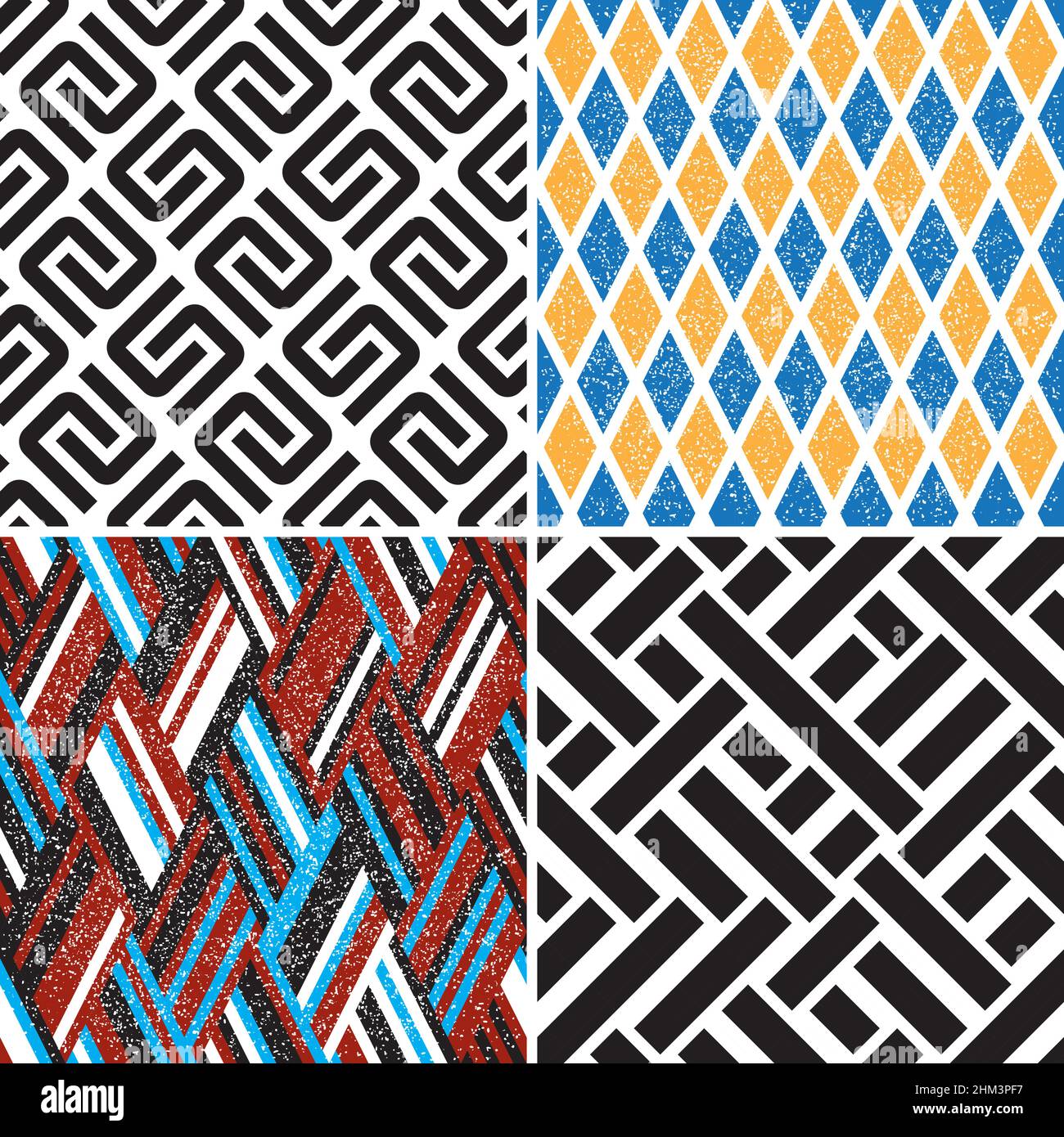 4 different vector patterns in the same package(eps). One pattern is ...