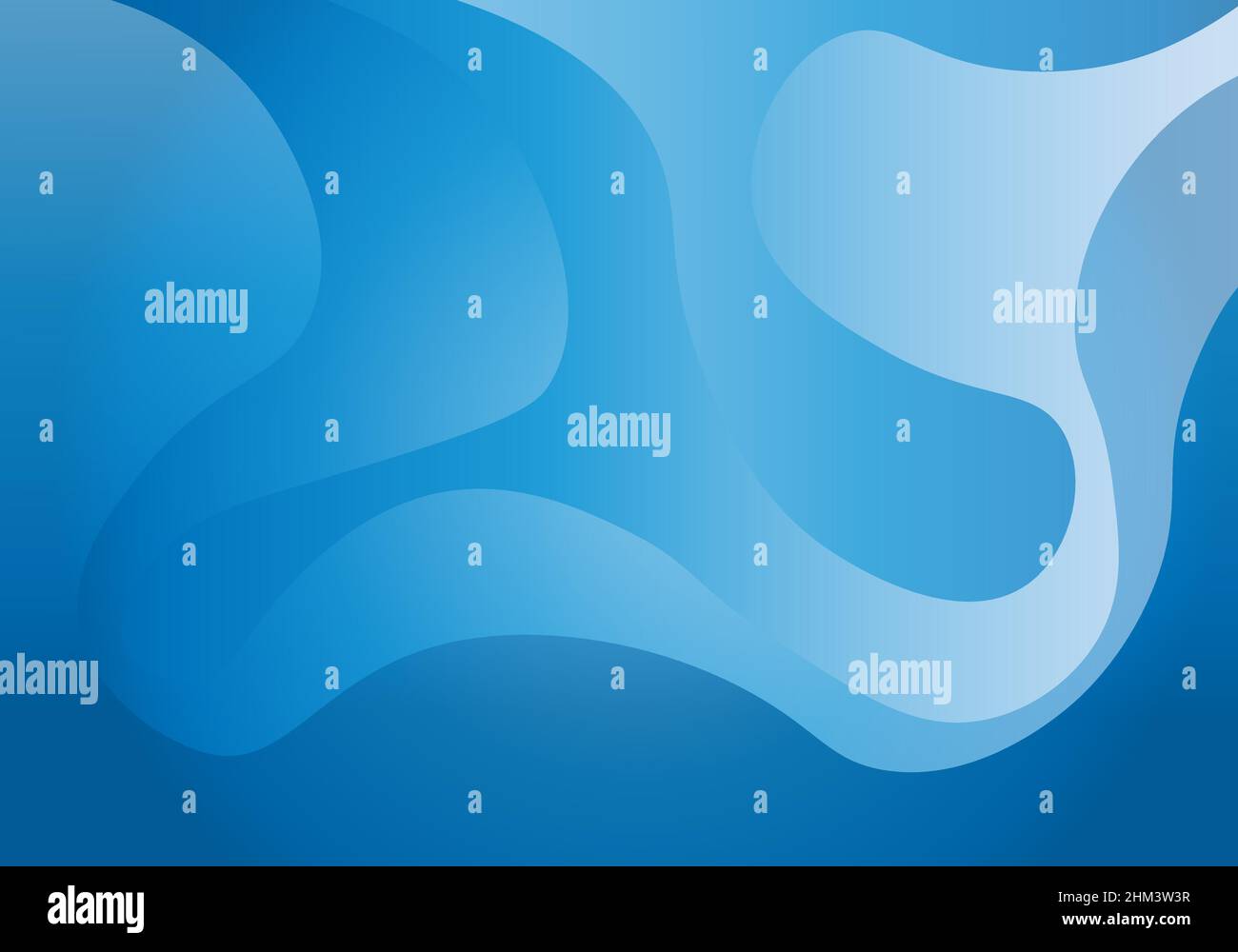 Blue abstract background with elegant wave design Stock Vector Image