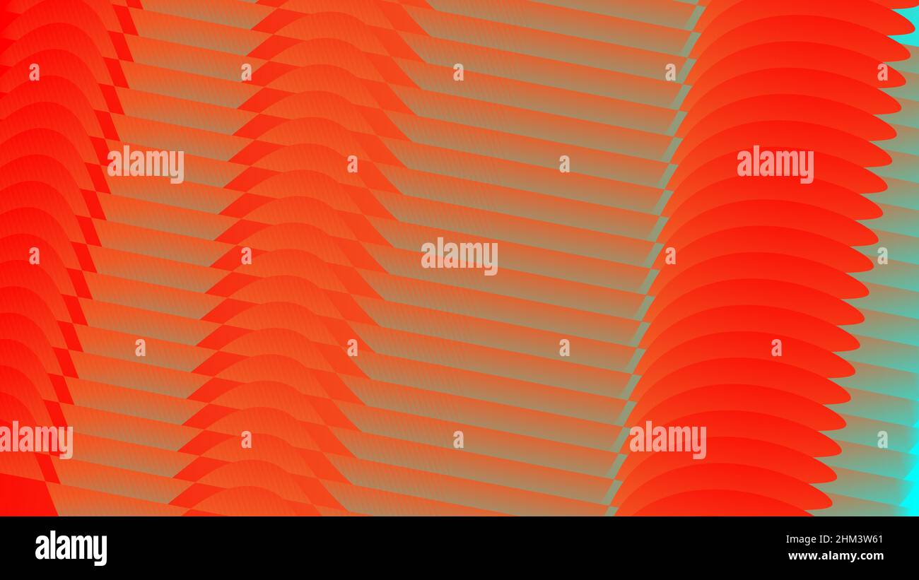 Orange background with futuristic lines abstract design Stock Vector