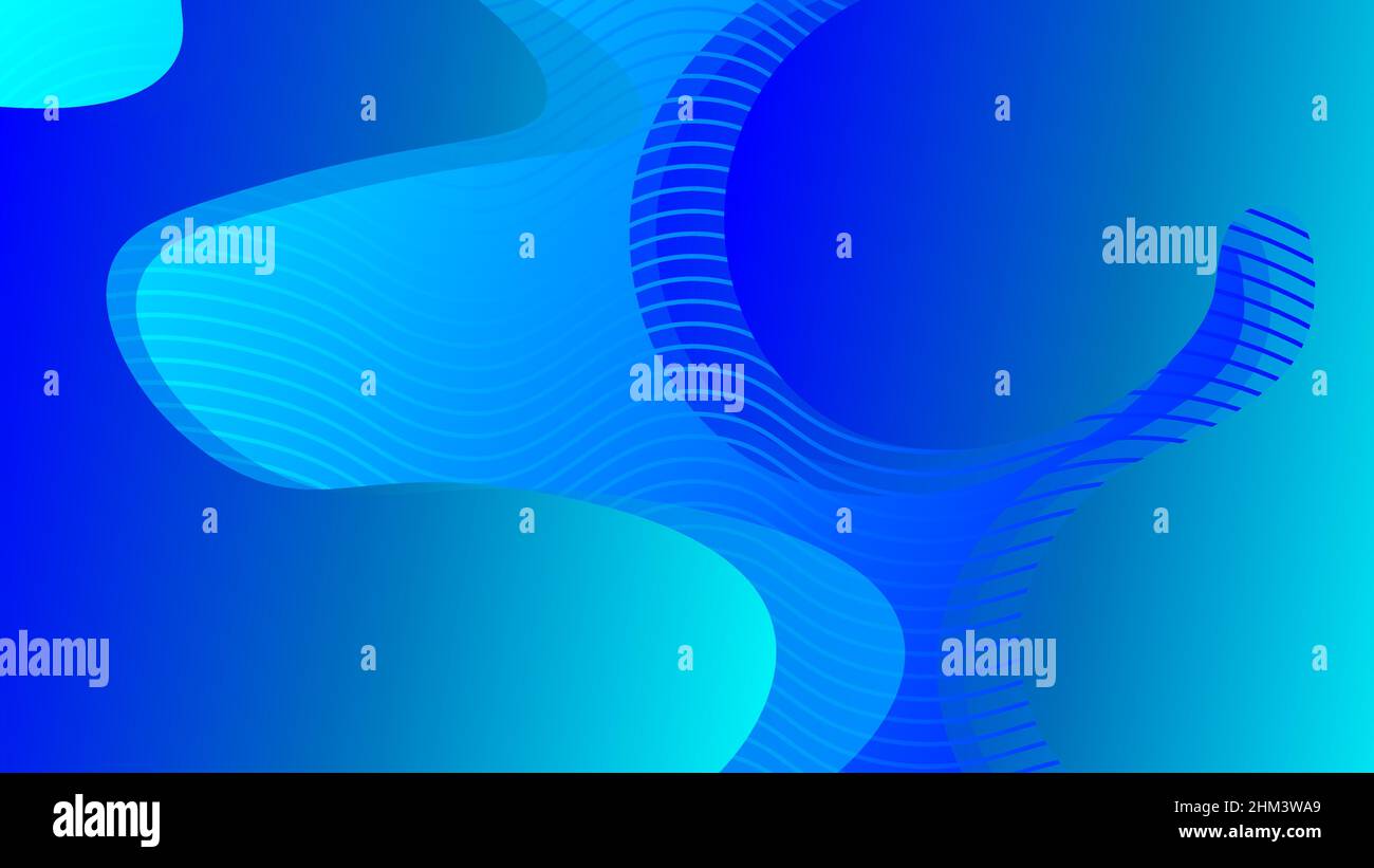 Blue abstract background with wave line design Stock Vector Image & Art ...