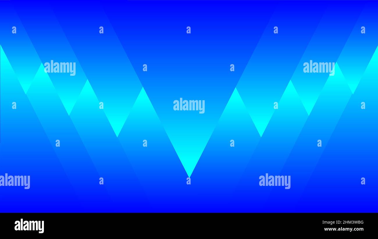 Blue abstract background with elegant triangle design Stock Vector