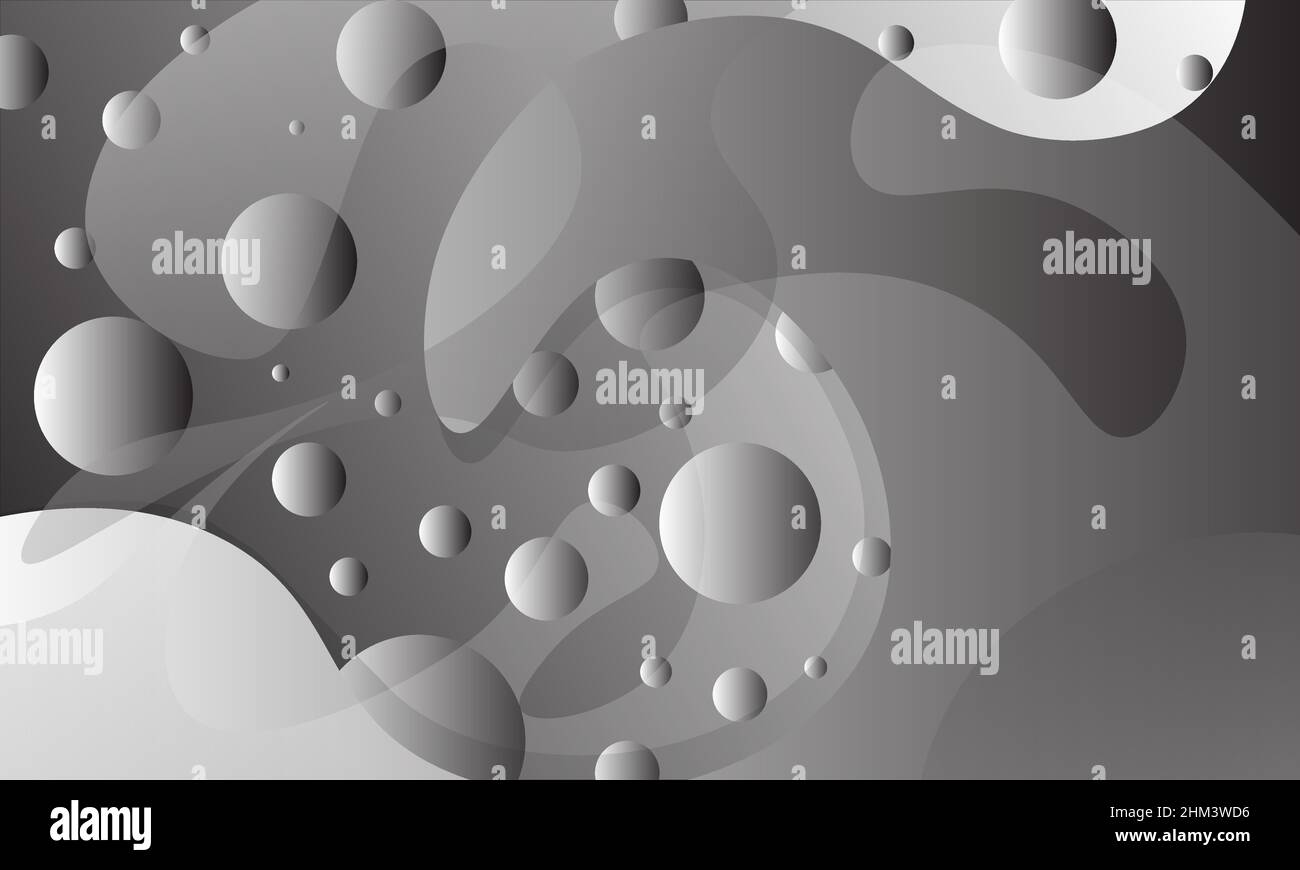 Gray abstract background with waves and circles design Stock Vector ...