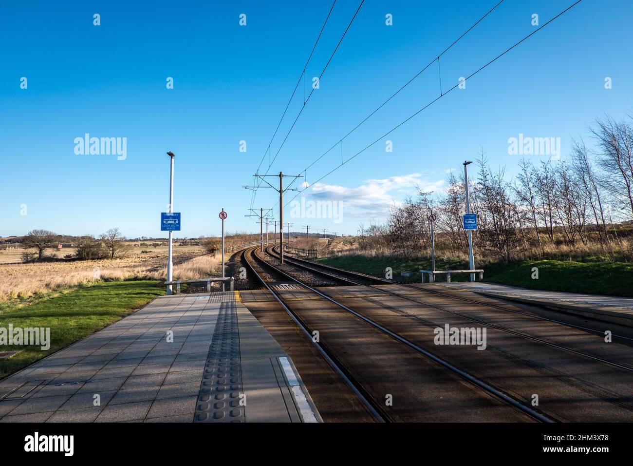 Park and Ride Tram Station, Edinburgh Stock Photo Alamy