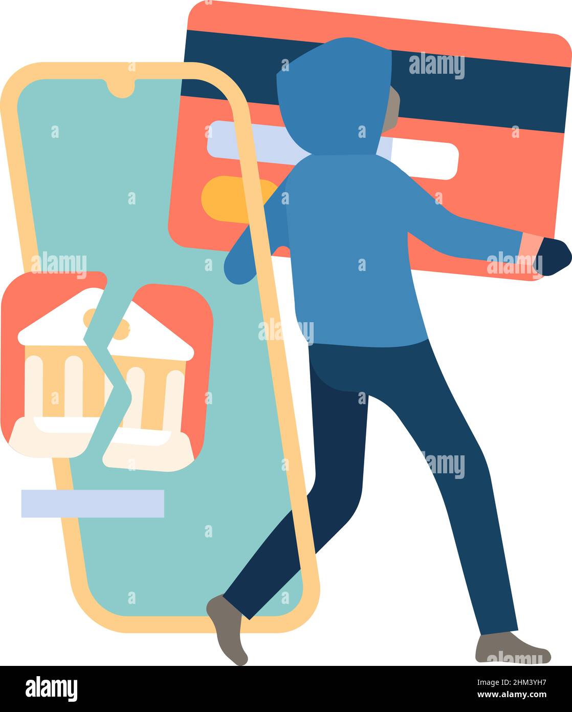 Hacker break in bank Stock Vector Images - Alamy