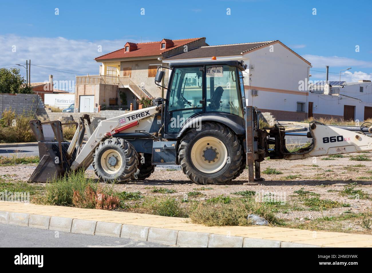 Terex 860 Backhoe Digger Stock Photo Alamy