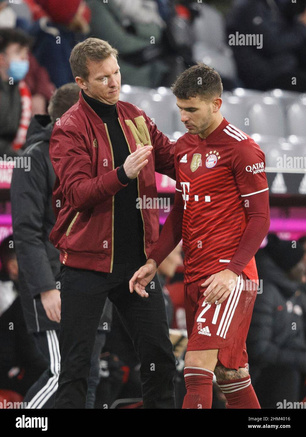 Bayern Coach Julian Nagelsmann And Lucas Hernandez 21 M Soccer Bayern Leipzig Soccer Bundesliga Fc Bayern Munich Rb Leipzig 3 2 21st Matchday Season 21 22 On February 4th 22 In Munich Bayern Coach Julian Nagelsmann And Lucas Hernandez 21 M Soccer Bayern Leipzig Soccer Bundesliga Fc Bayern Munich Rb Leipzig 3 2 21st Matchday Season 21 22 On February 4th 22 In Munich