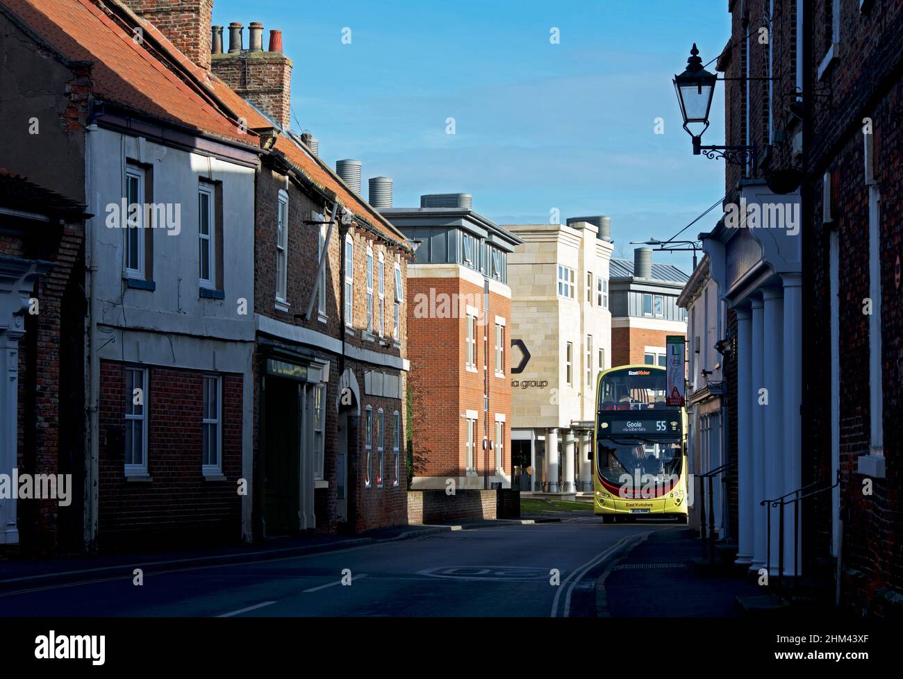 Bridgegate in Howden, with Press Association building, East Yorkshire