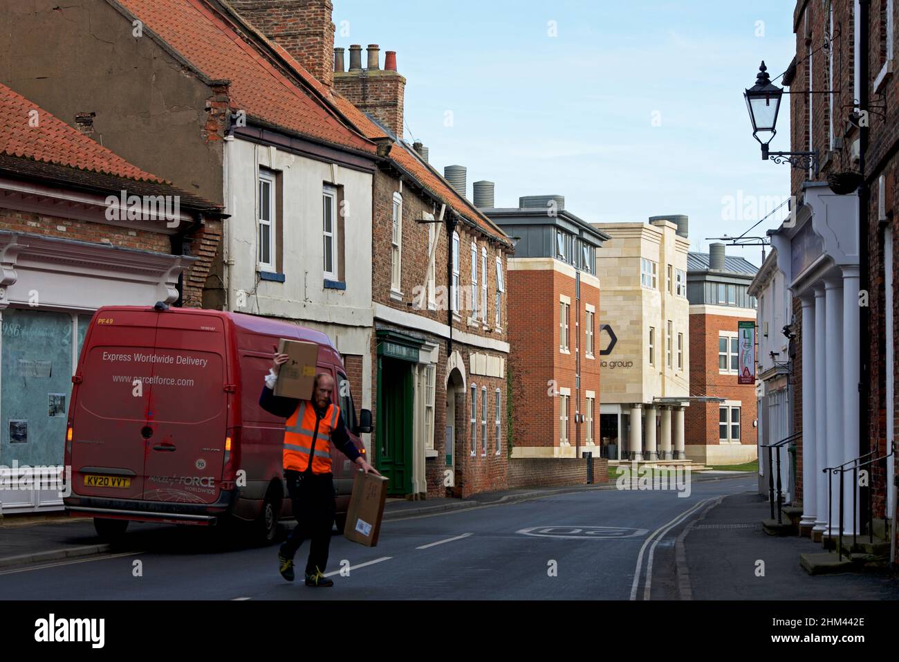 Bridgegate in Howden, with Press Association building, East Yorkshire