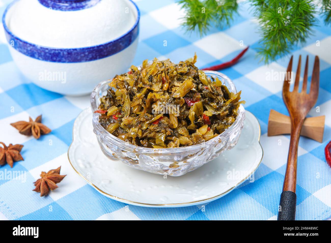 The pickled vegetable Stock Photo
