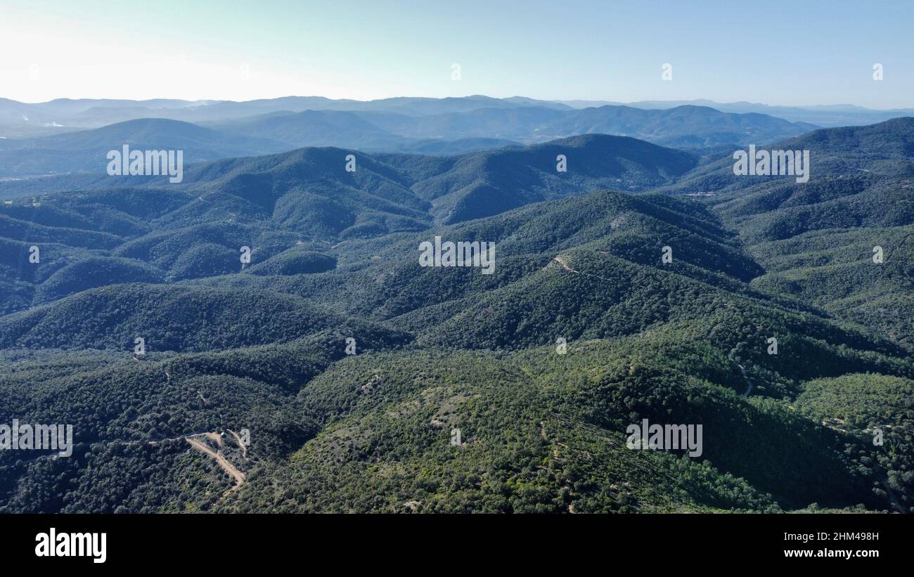 Tree lined mountains hi-res stock photography and images - Alamy