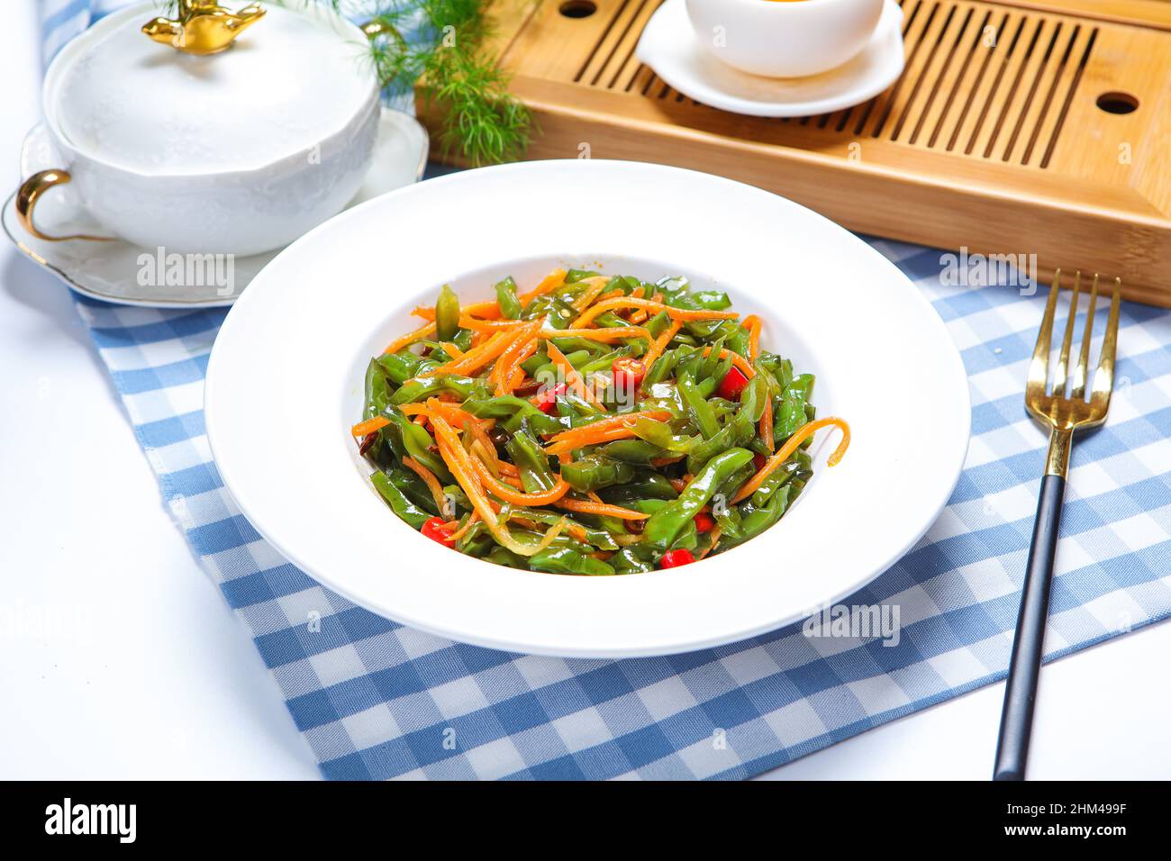 Cold wakame terrier Stock Photo