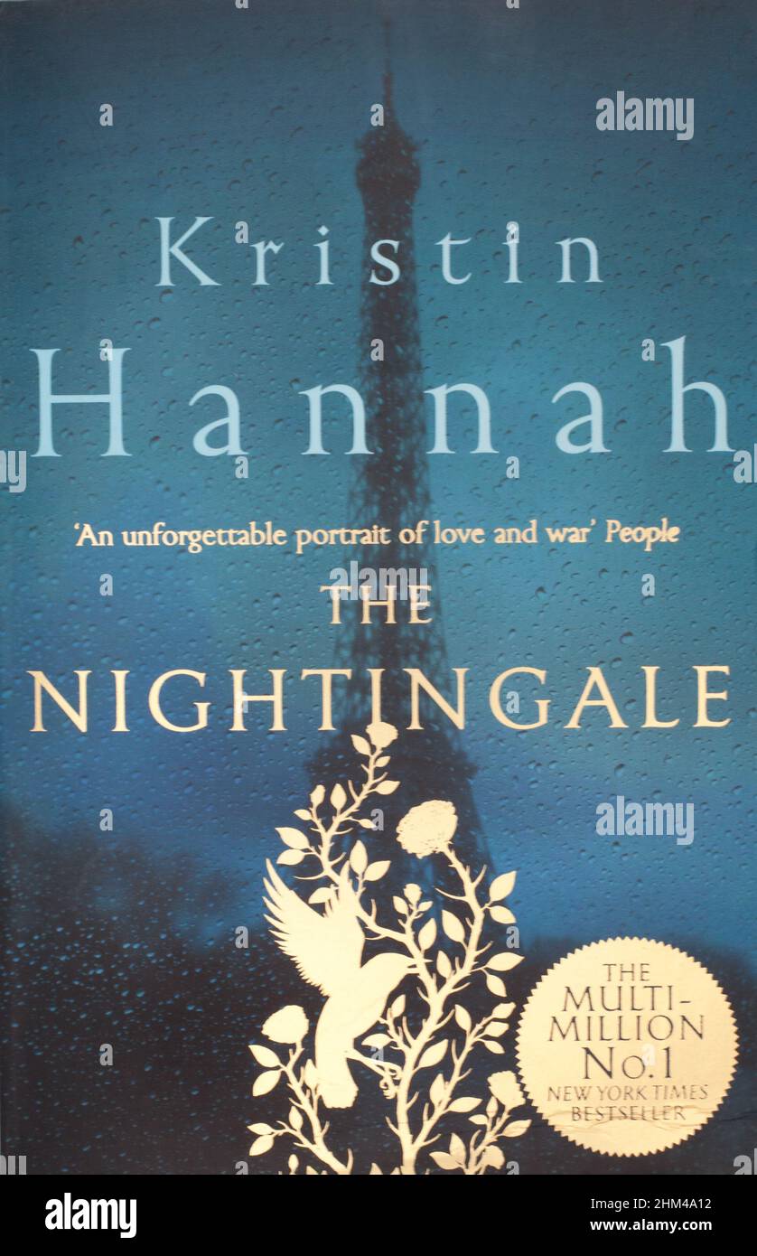 The book, Nightingale by Kristin Hannah Stock Photo Alamy