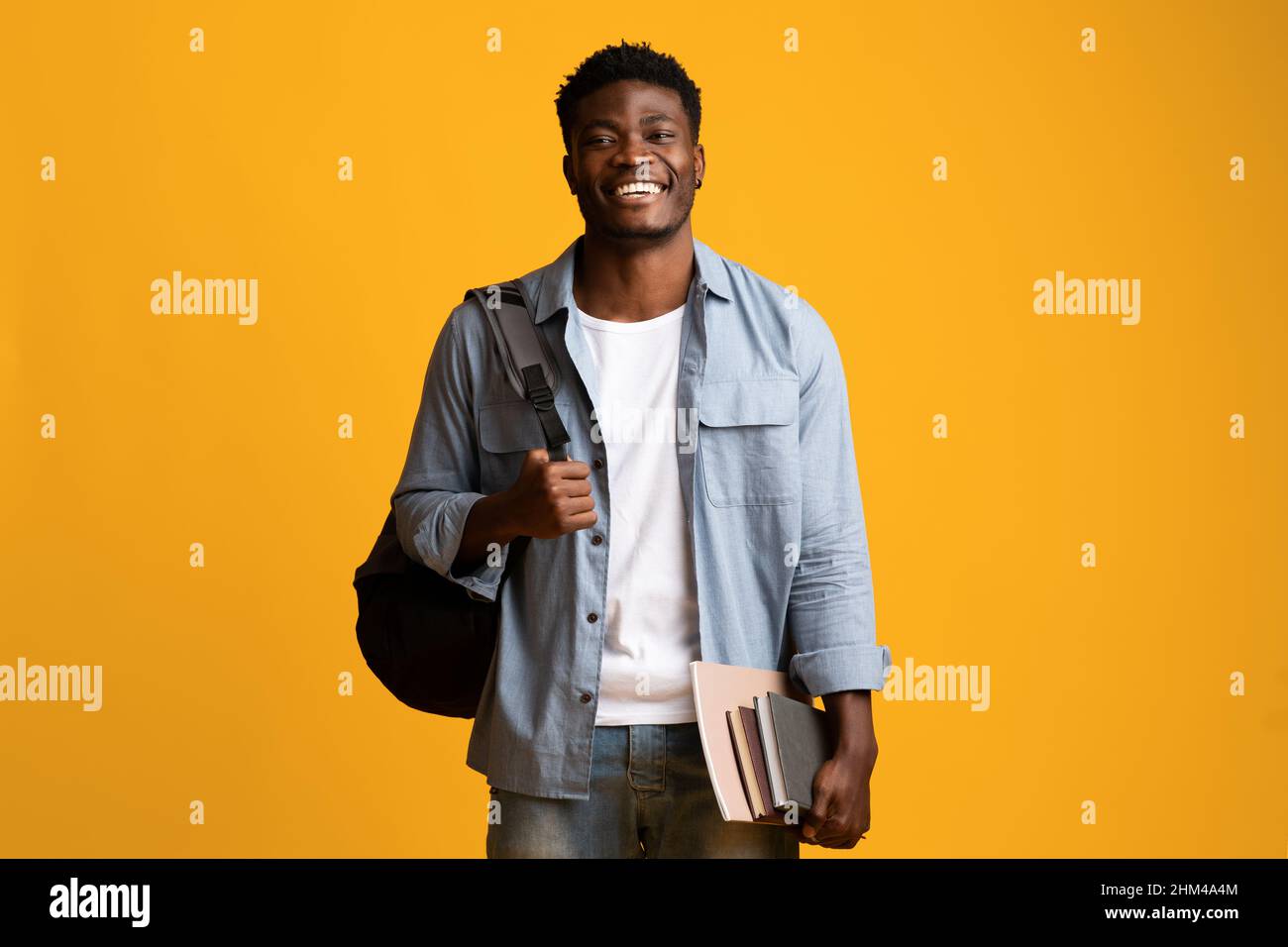 Black african man male student hi-res stock photography and images - Alamy