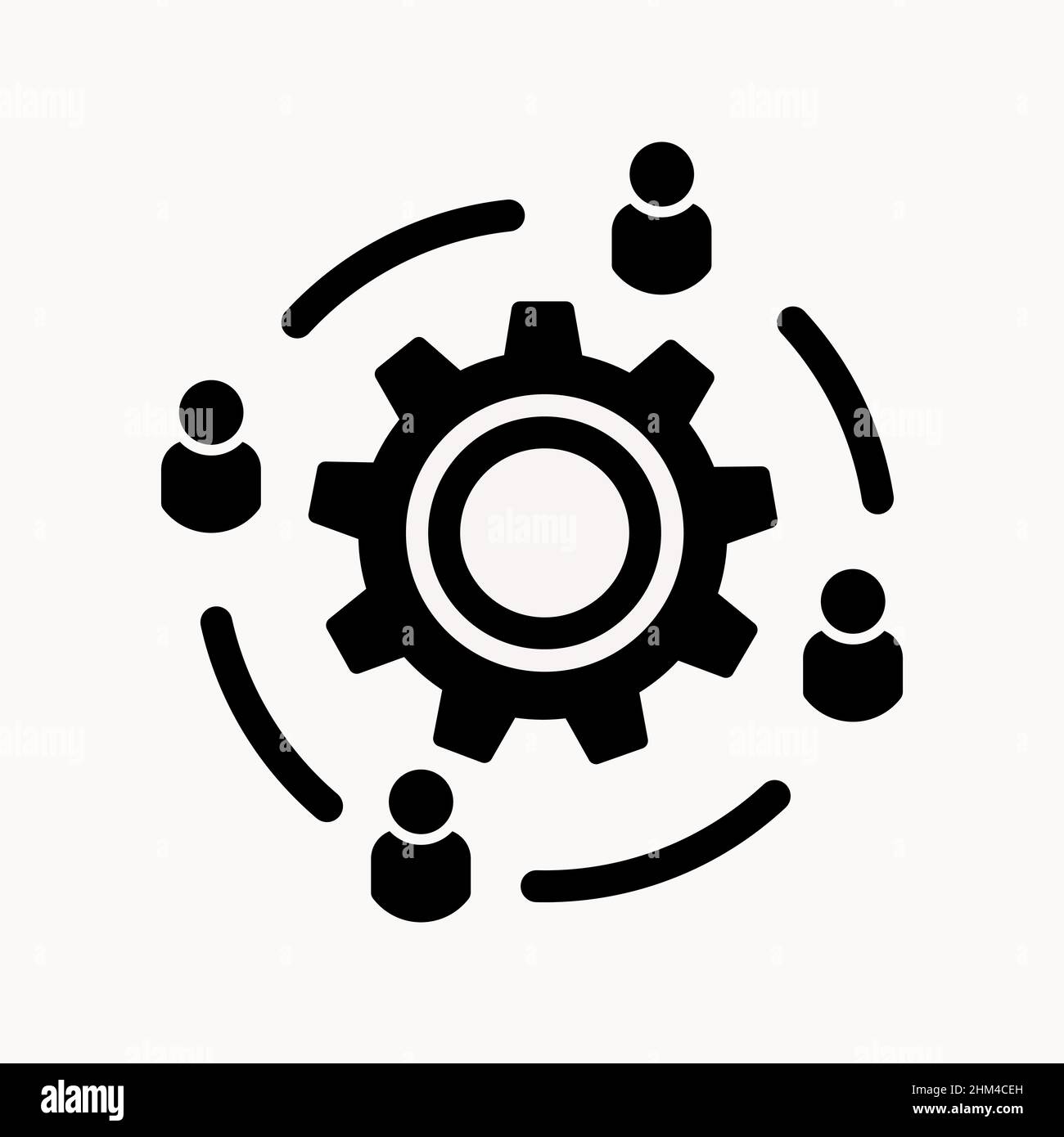 Abstract vector icon on the white, Illustration isolated for graphic and web design. Simple flat symbol. Stock Vector