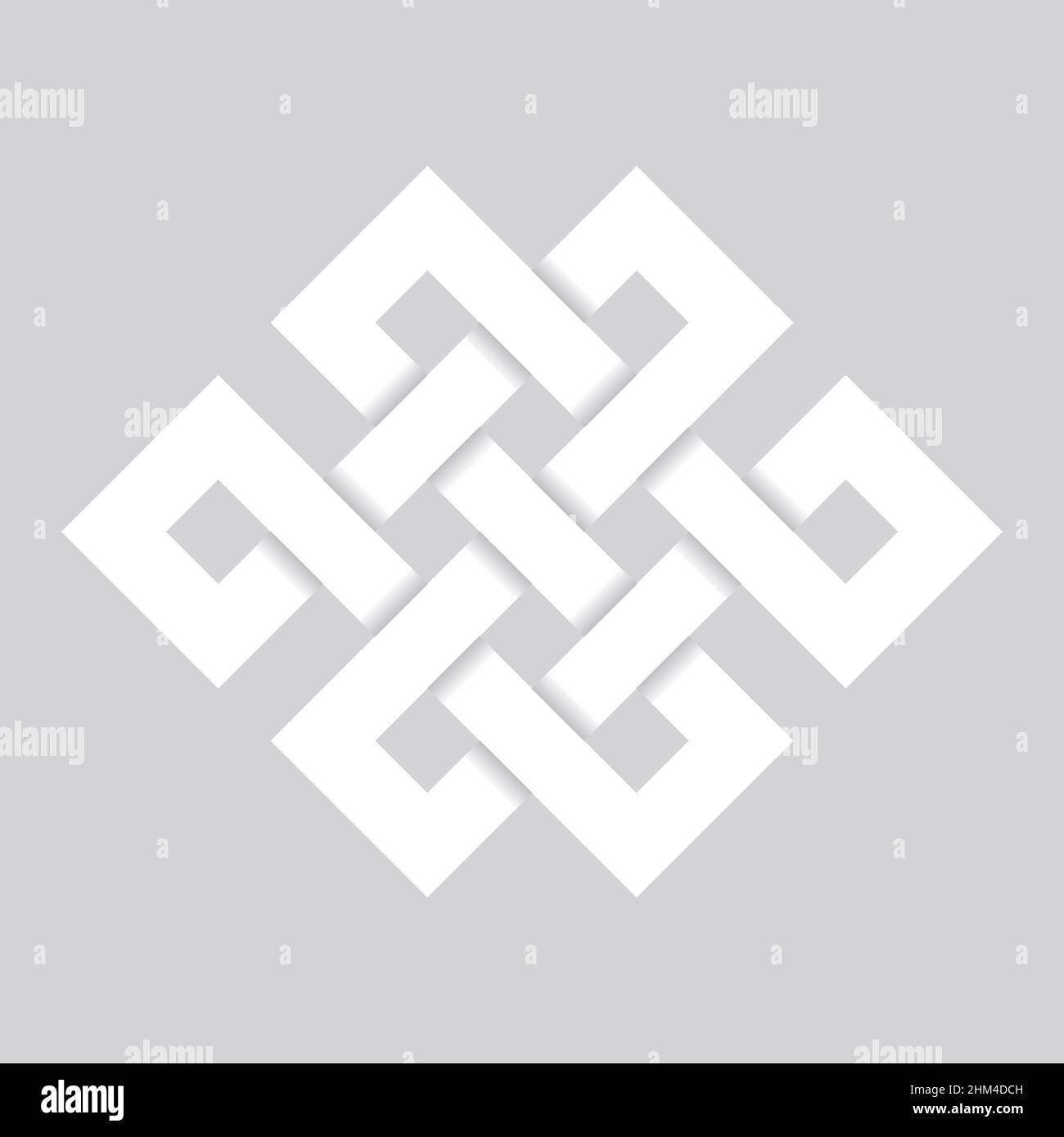 Endless knot - white vector symbol Stock Vector Image & Art - Alamy