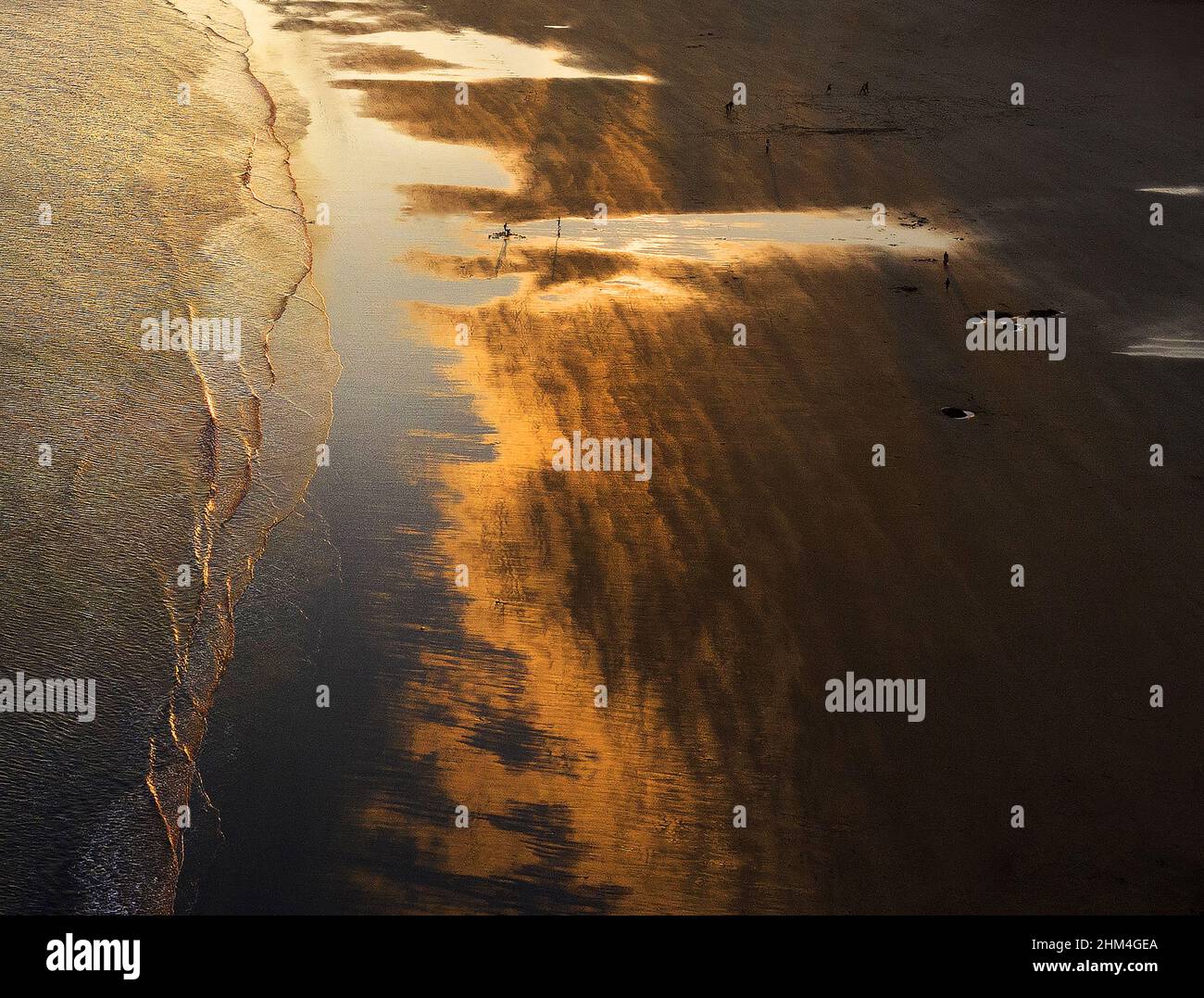 The golden beach Stock Photo Alamy