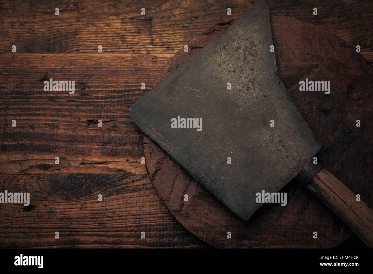 Rustic Cleaver Vintage cutlery ad hi-res stock photography and images - Alamy