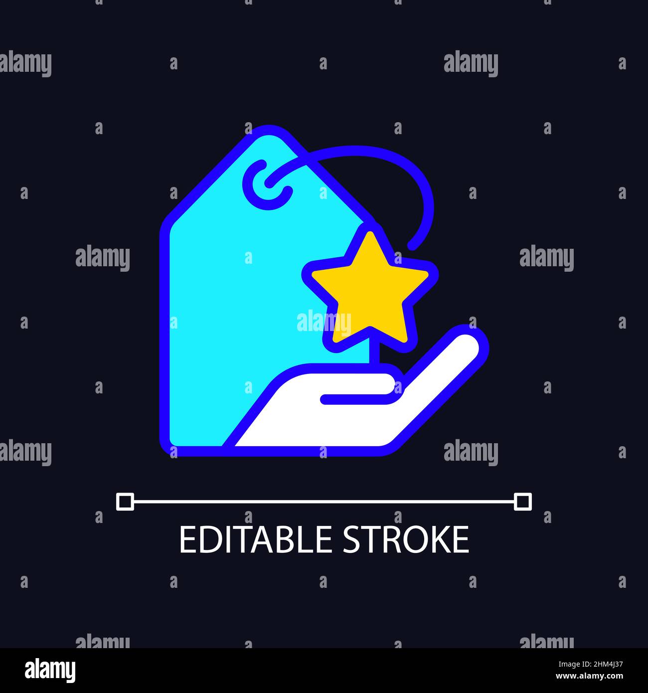 Special offer pixel perfect RGB color icon for dark …