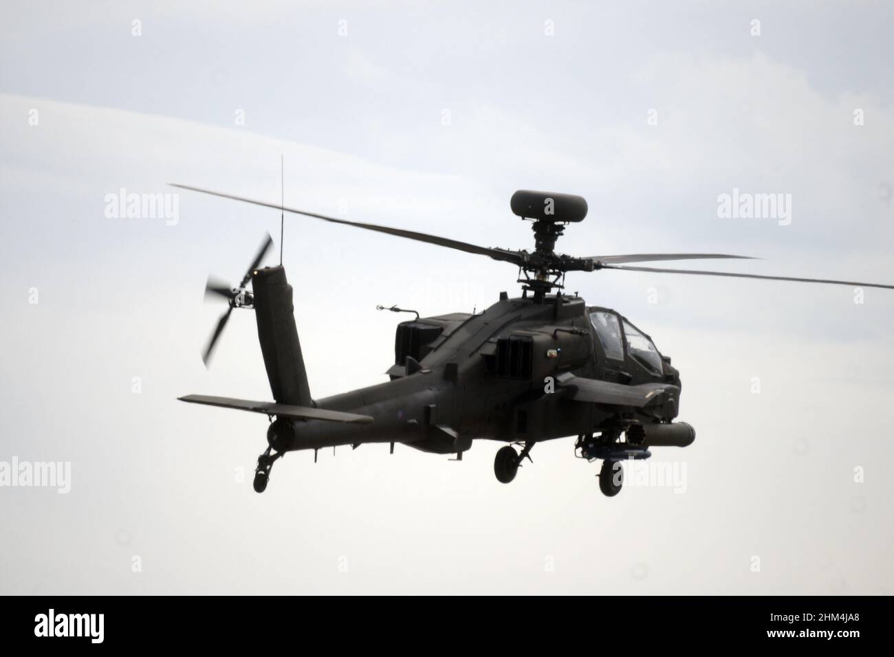 AH-64 Apache military tactical air support helicopter Stock Photo