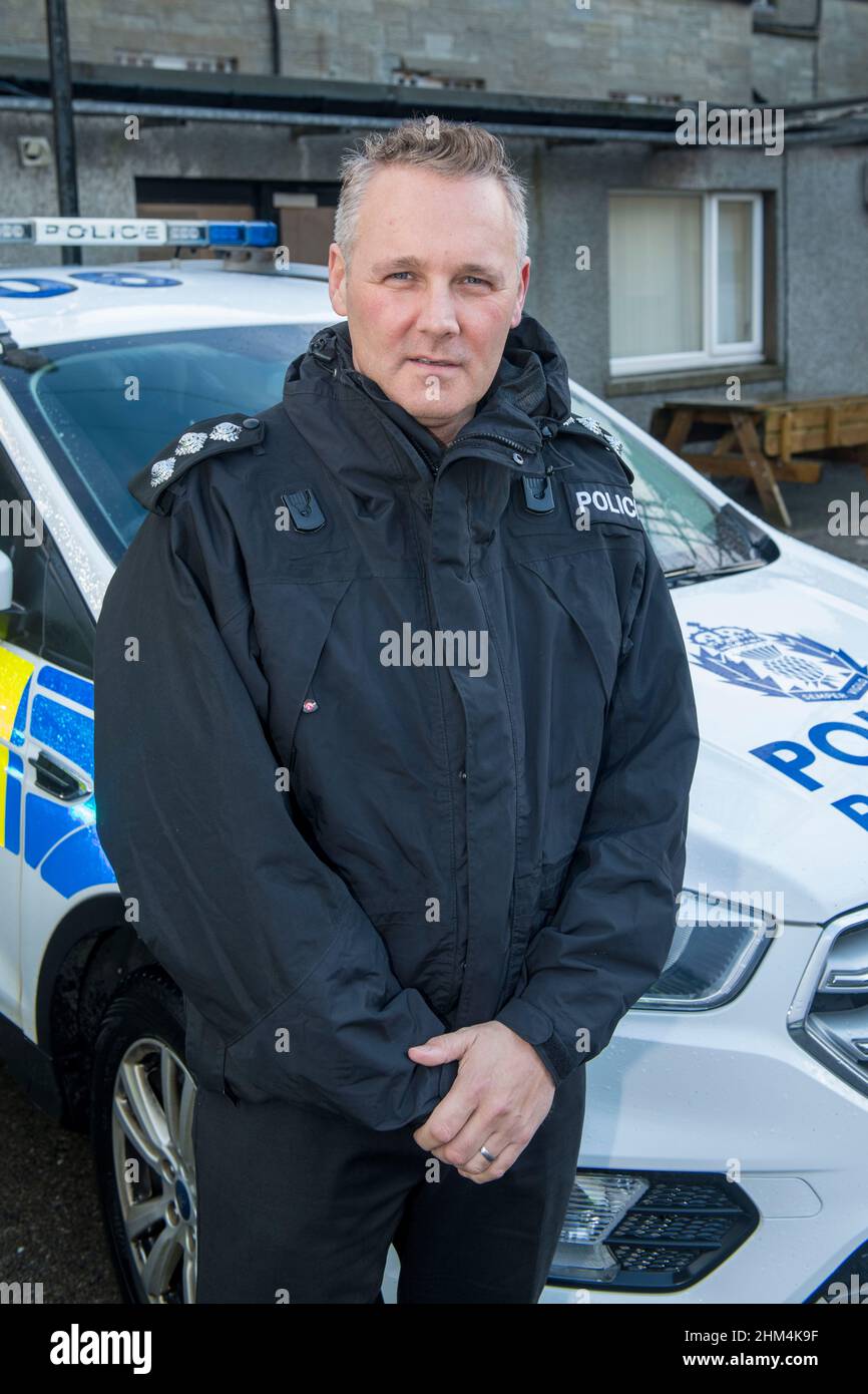 Shetland Chief Inspector Stuart Clemenson Police Scotland Stock Photo