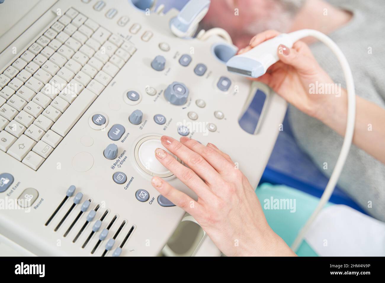 Ultrasonography man hi-res stock photography and images - Alamy