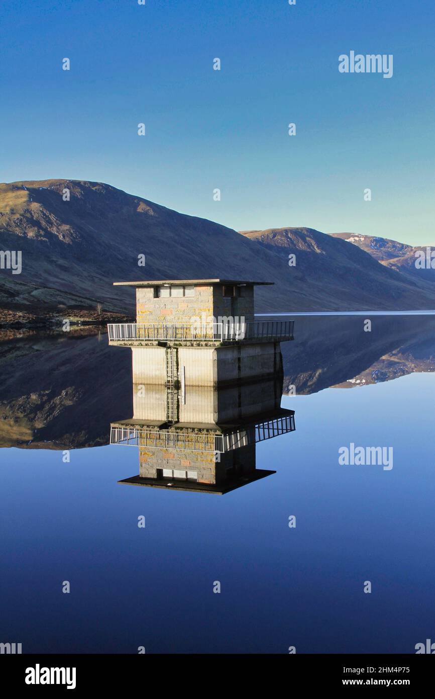 Loch Turret  reflection , Crieff, Highland Perthshire , Scotland Stock Photo