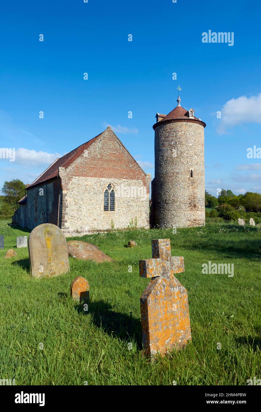St Andrew's Church, Little Snoring, Norfolk, England. Stock Photo