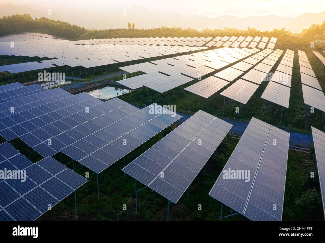 Solar photovoltaic solar power Stock Photo Alamy