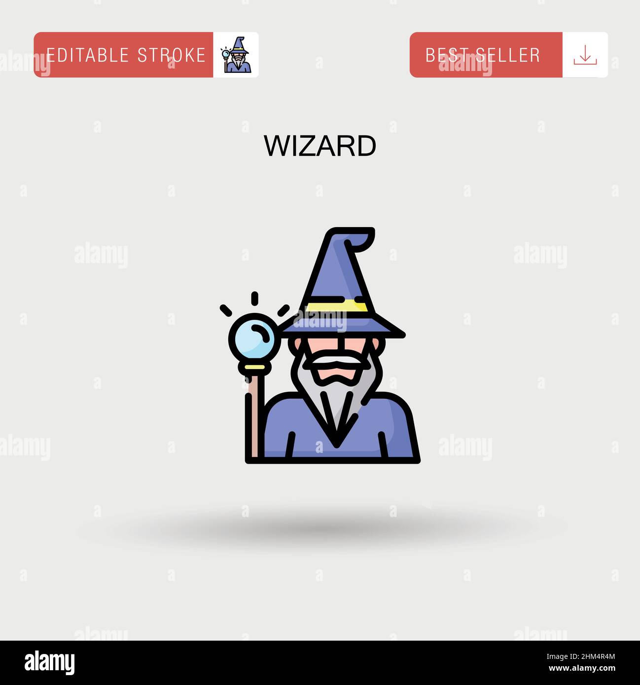 Wizard Simple vector icon Stock Vector Image & Art - Alamy