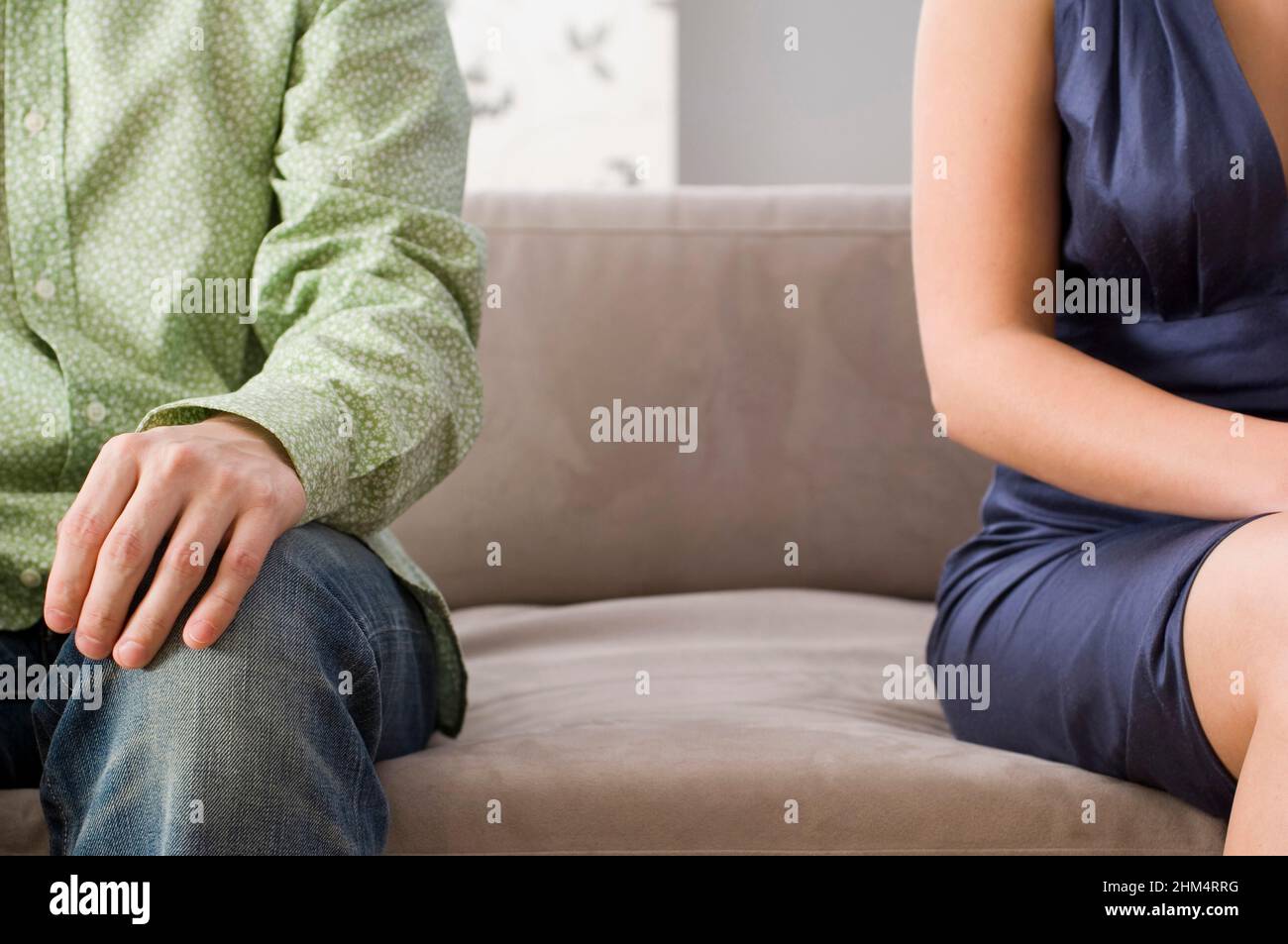 Detail, Man, Woman, Sitting, Couch,, Credit:Photoshot Creative / Stuart Cox / Avalon Stock Photo