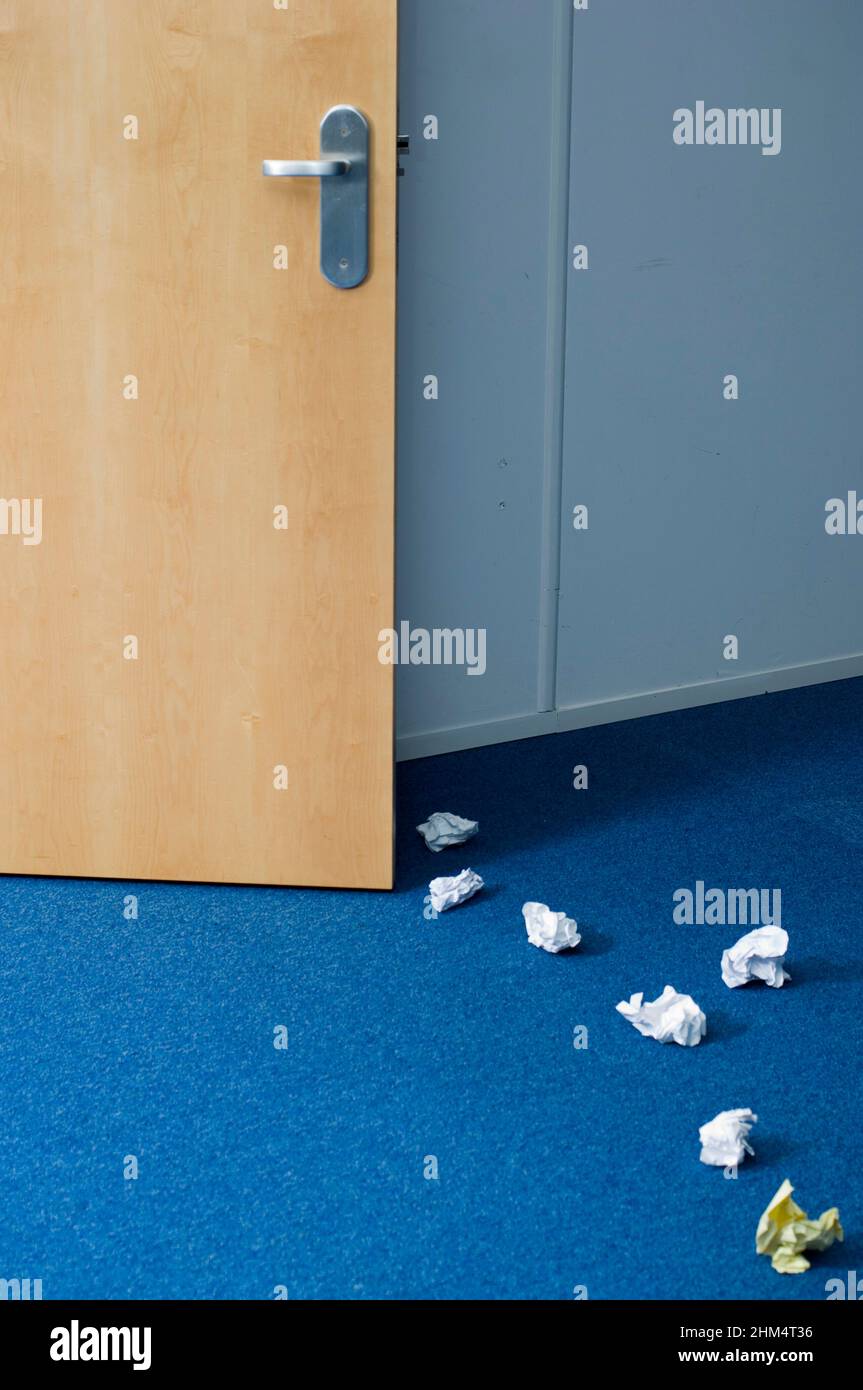 Close-Up Of Crushed Paper Laying On The Floor, Credit:Photoshot Creative / Stuart Cox / Avalon Stock Photo