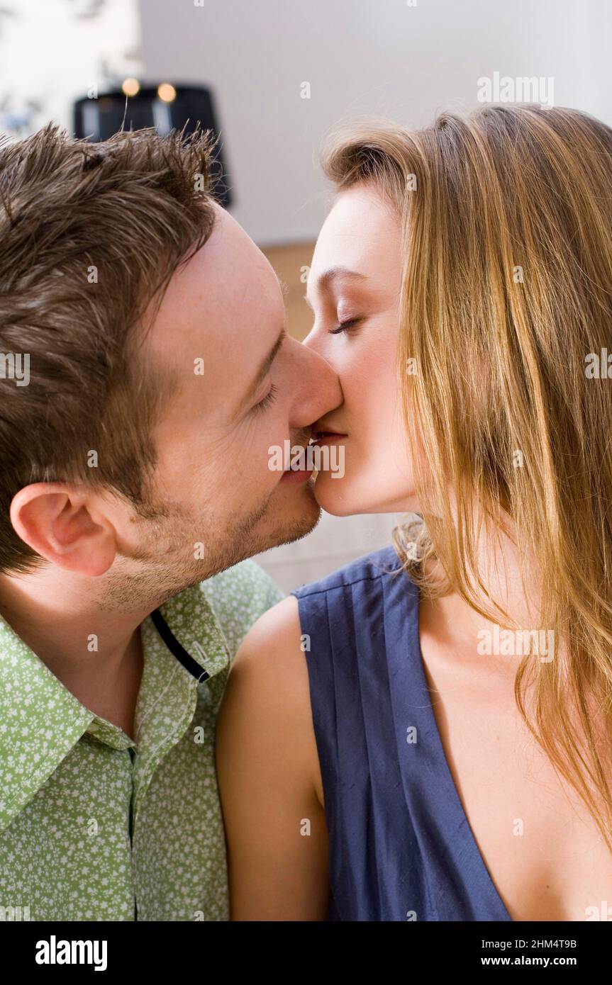 Close-Up Of A Young Couple Kissing Each Other, Credit:Photoshot Creative / Stuart Cox / Avalon Stock Photo
