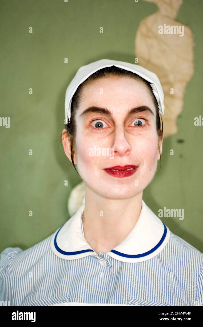 Head Shot Of Stylised Nurse In Uniform., Credit:Photoshot Creative / Stuart Cox / Avalon Stock Photo