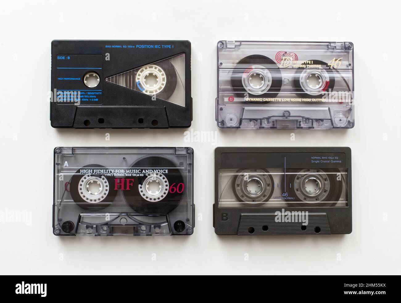 Audio Cassette Tape for home recording. Technology from the 90s. Vintage  Audio Cassette Tape Stock Photo - Alamy
