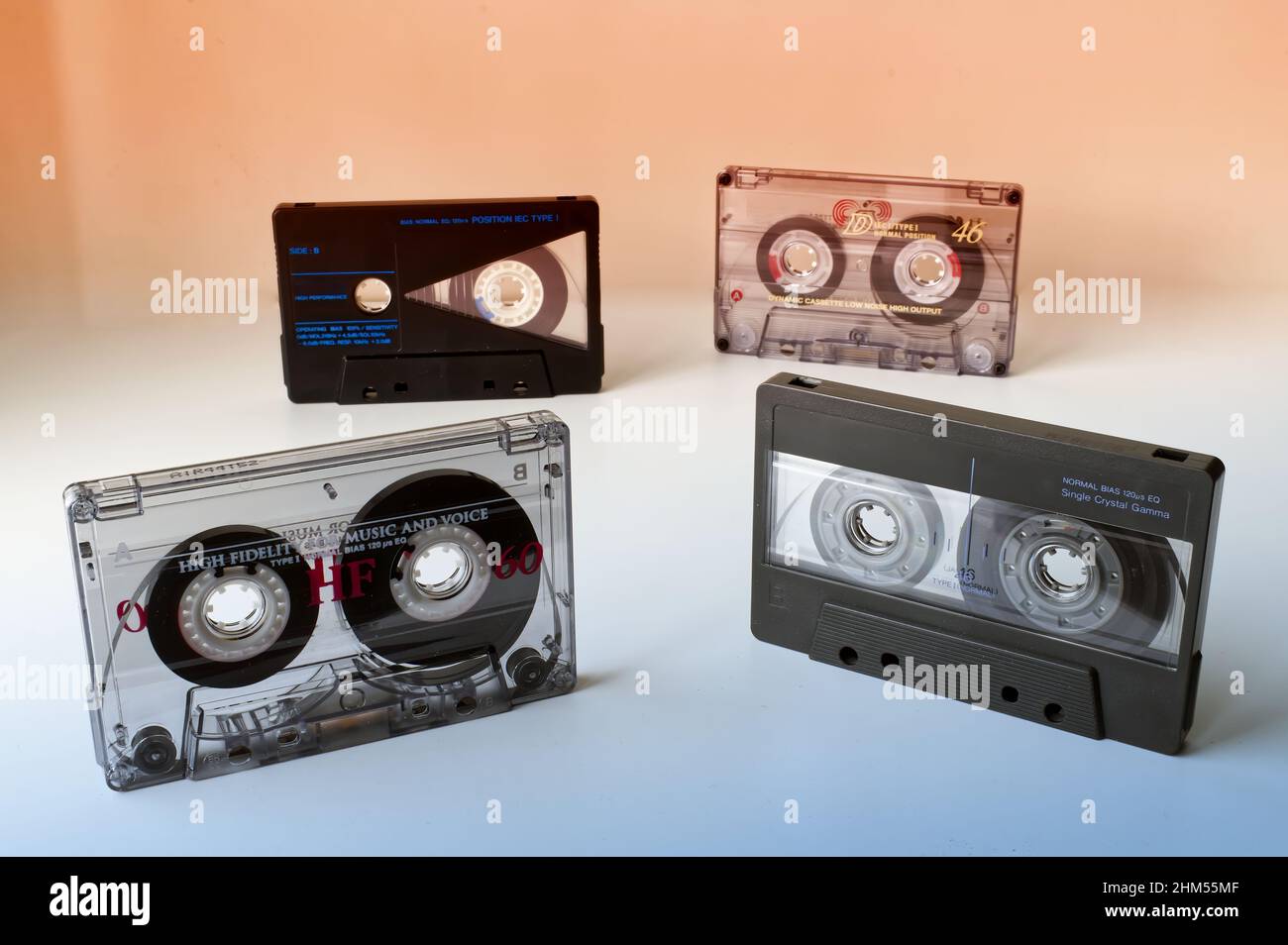 Reel to Reel Blank Audio Cassette Tape for Music Recording, 46 Minutes  Normal Bias Low Noise, DIY Homemade Clear Audio Cassette Tape Sound  Recording