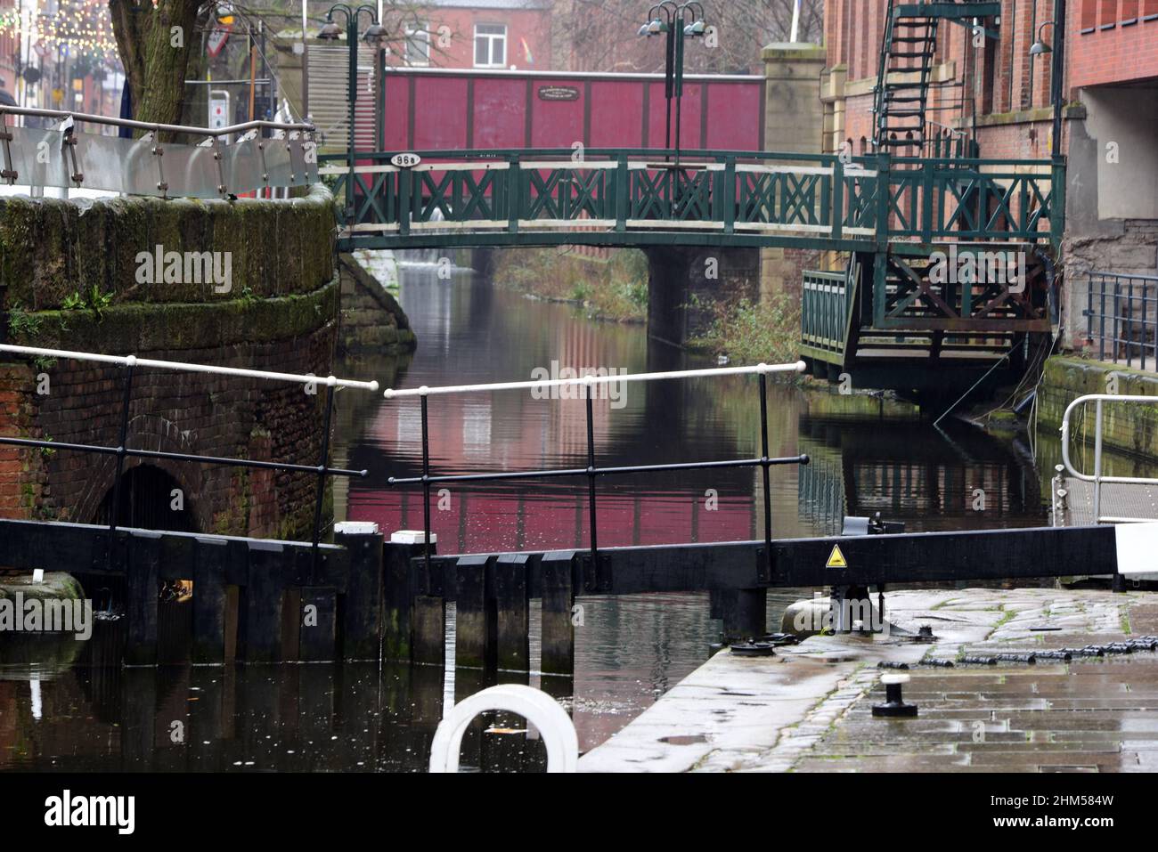 Rochdale Canal in Manchester/'s gay village Stock Photo