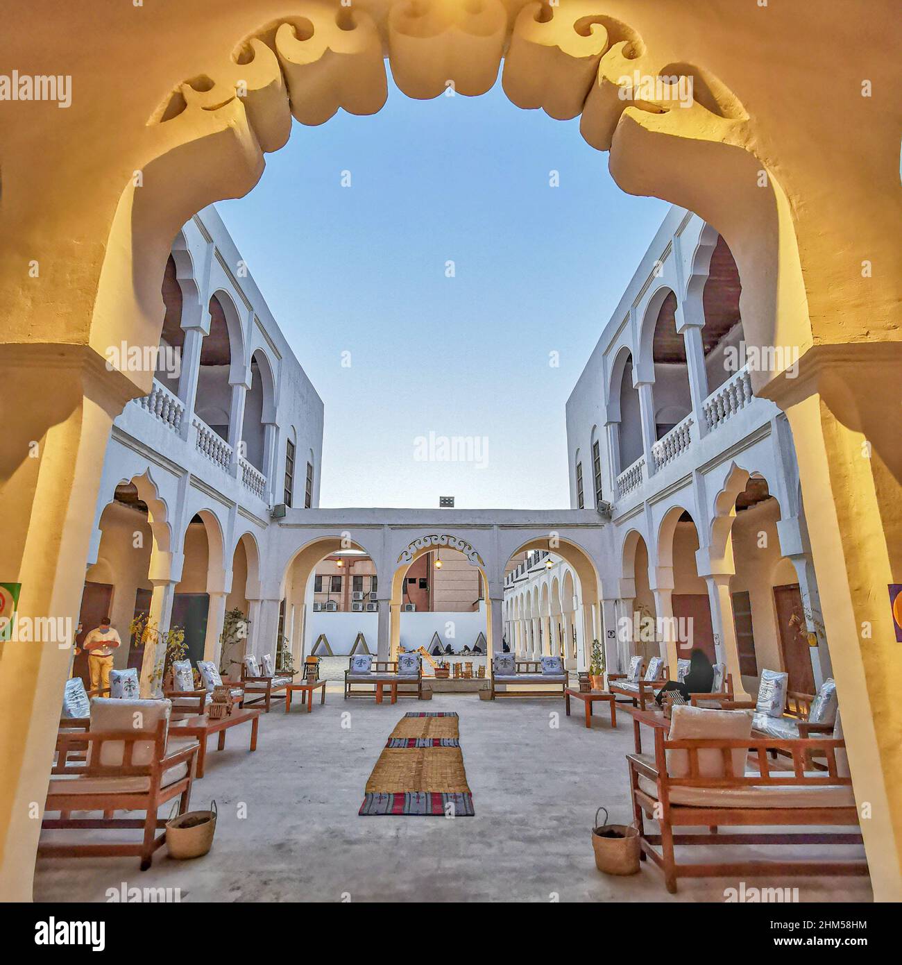 HOFUF, SAUDI ARABIA - February 2nd, 2021: The Princess School in Hofuf, Al-Ahsa  is the oldest public school in Saudi Arabia and has been linked to th Stock Photo