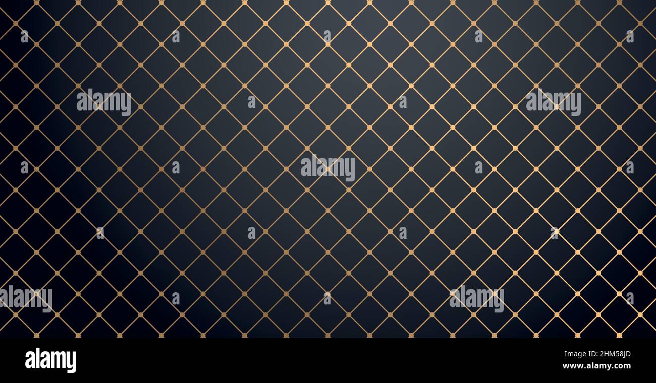 Abstract golden lines on a black background - Vector illustration Stock ...
