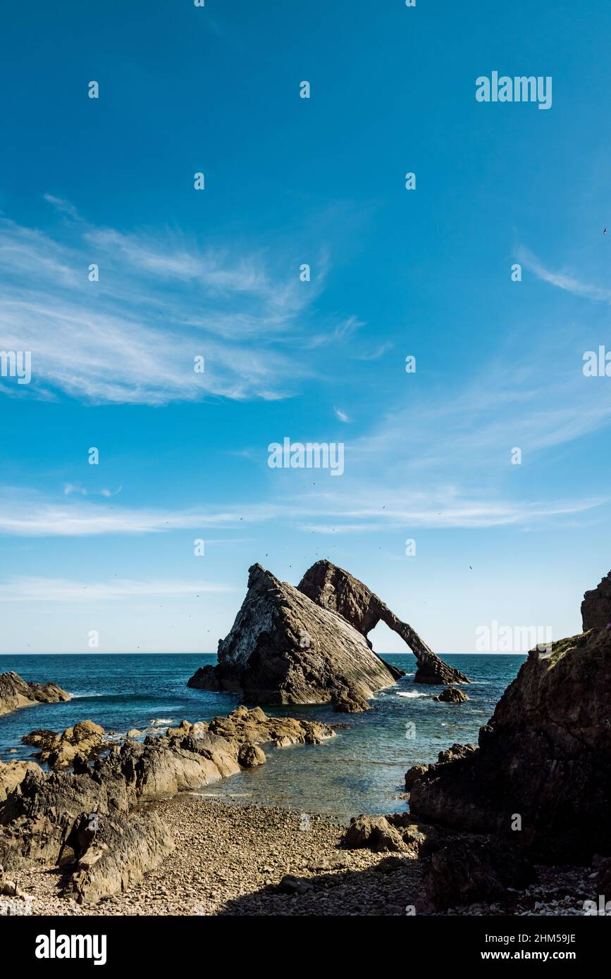 rock formation in the sea Stock Photo