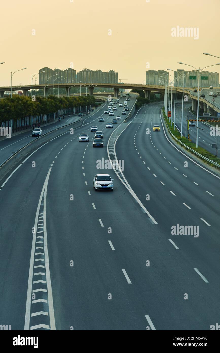 Zhengzhou expressway Stock Photo