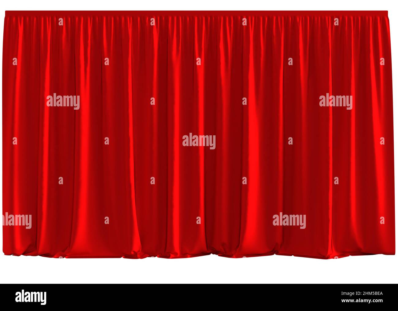Simple draped red curtains background, 3D Illustration Stock Photo Alamy