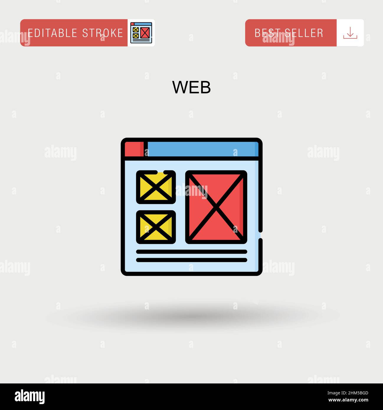 Web Simple vector icon Stock Vector Image & Art - Alamy