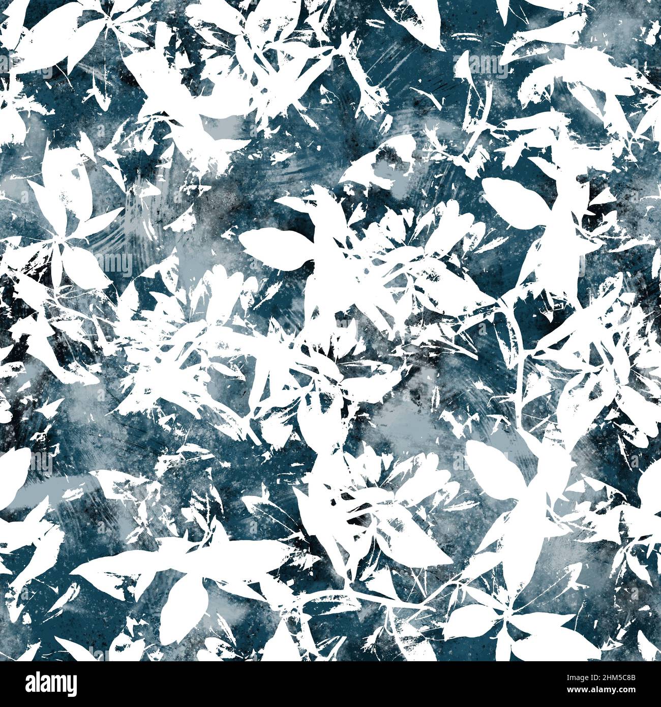 Seamless navy blue and white abstract grungy seamless surface pattern ...
