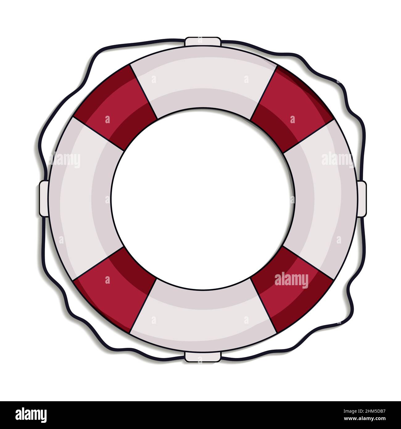 Lifebuoy isolated on white background vector Stock Vector