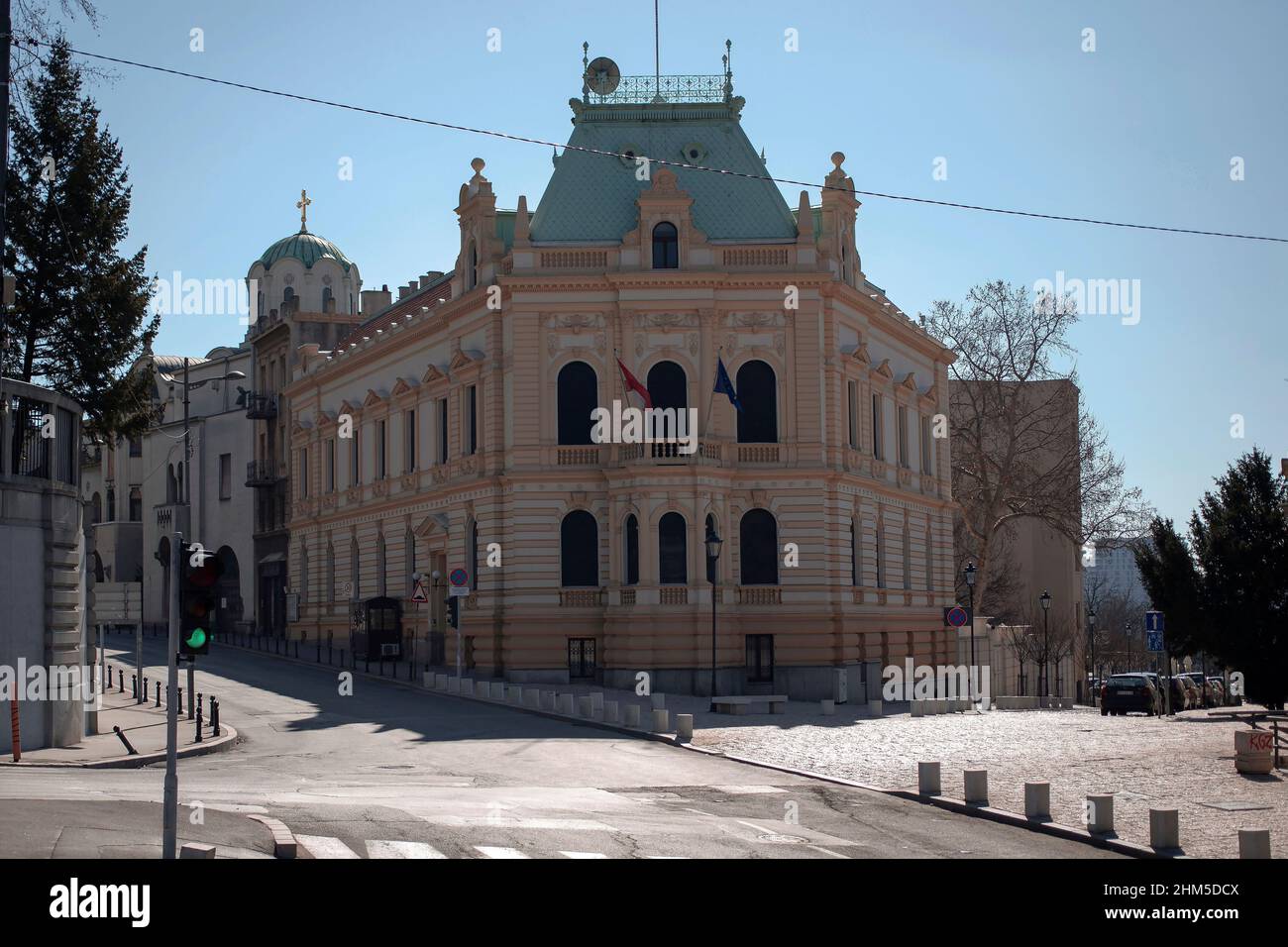 Belgrade, Serbia - The Austrian embassy (Österreichische Botschaft) Stock Photo