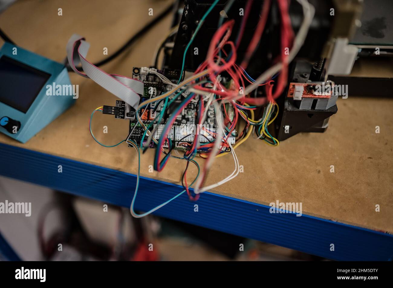 Assorted 3D Printer cables and chips Stock Photo Alamy